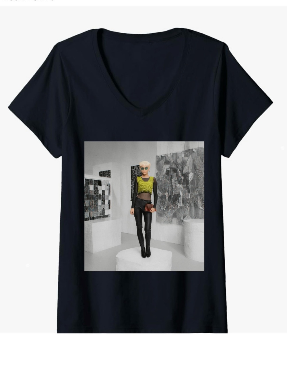 Hand Crafted Lime Green & Black Fashion Portrait Art Print - Picture 5 of 14